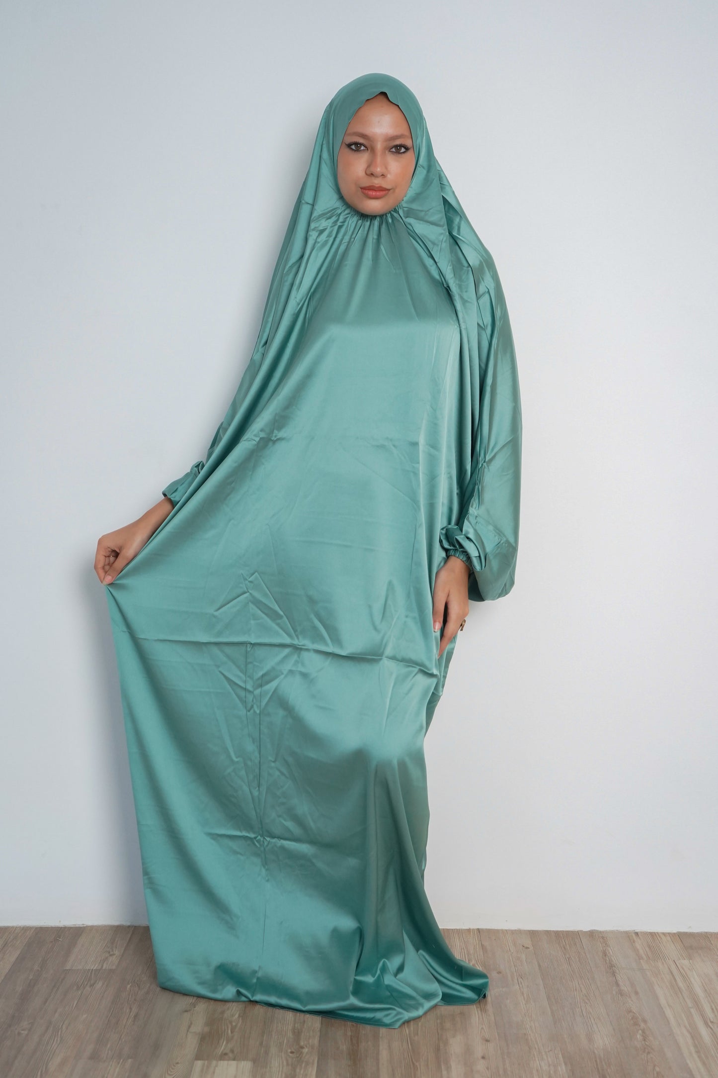 Mint Green Pull-On Khimar