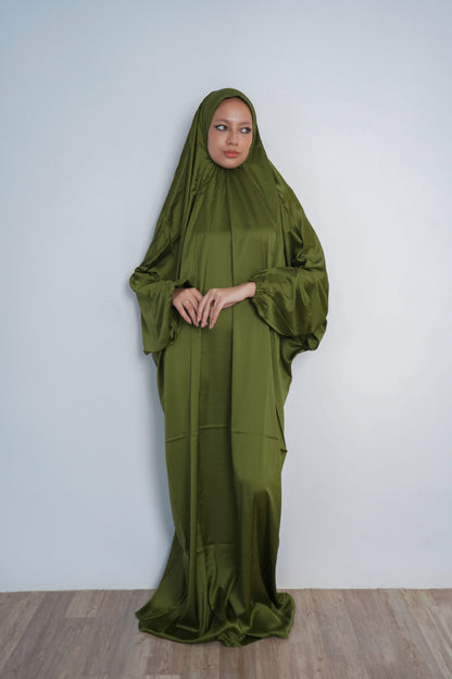 Olive Pull-On Khimar