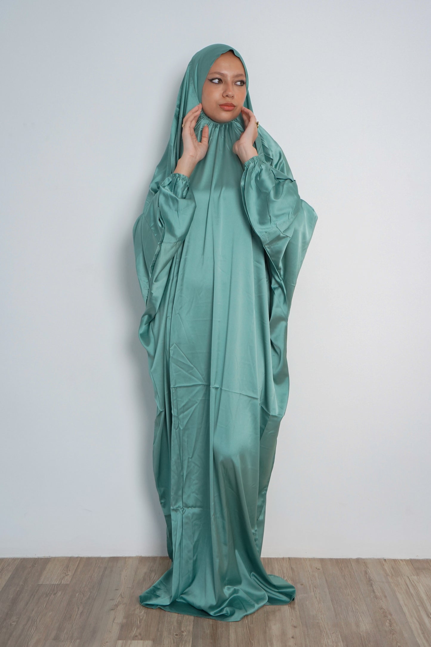 Mint Green Pull-On Khimar