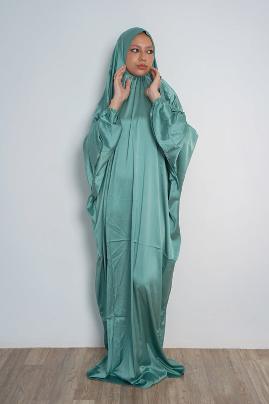 Mint Green Pull-On Khimar