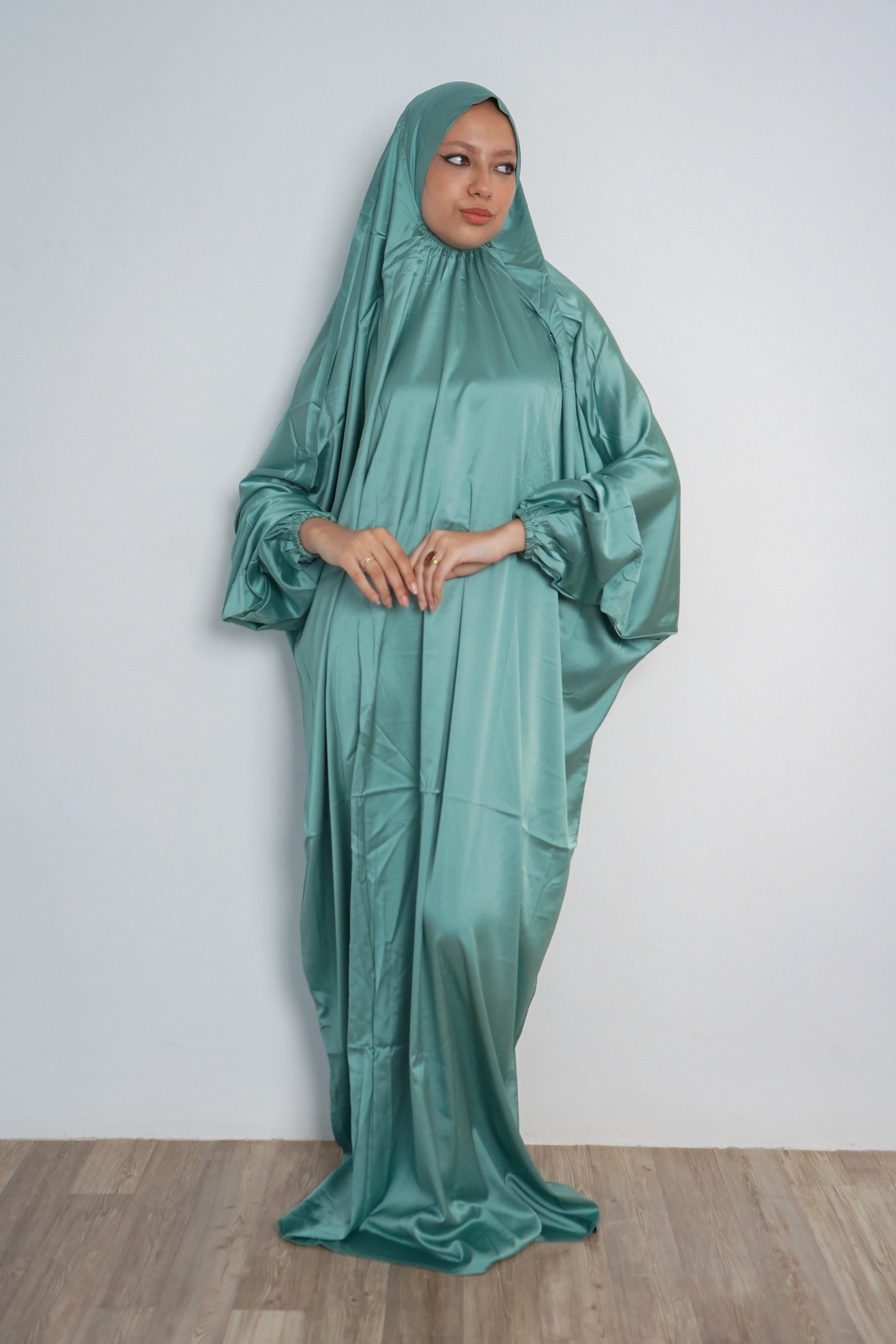 Mint Green Pull-On Khimar
